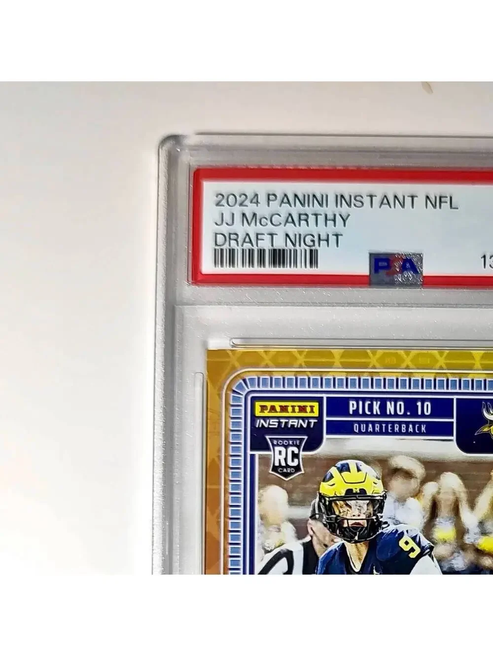 J.J. McCarthy 2023 Panini Instant Draft Night #NFLDN-1 PSA 9 Mint